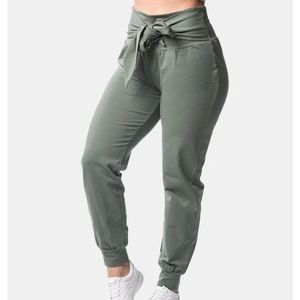 Olive green jogger pants